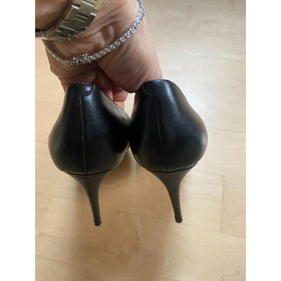 Steve Madden BNWOT "Luiza" black leather pointed toe heels classic - Picture 5 of 9